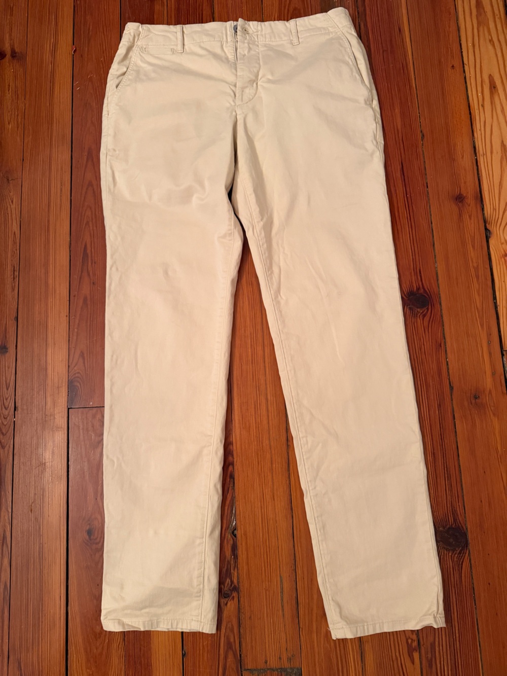 PAIGE Men's Cream/Tan Chinos